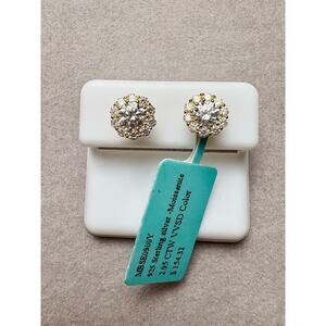 Elegant Honeycomb Push Back Stud Earrings - 14k Gold Vermeil